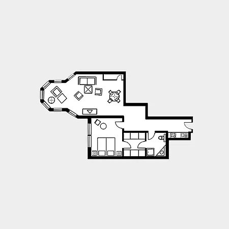 Strandvillen - Mit Meerblick Und 1 Schlafzimmer Sv-706 Appartamento *