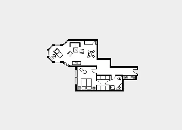 Strandvillen - Mit Meerblick Und 1 Schlafzimmer Sv-706 Apartmán *
